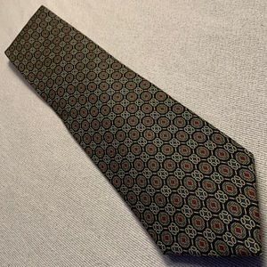 All silk Christian Dior checkered tie
